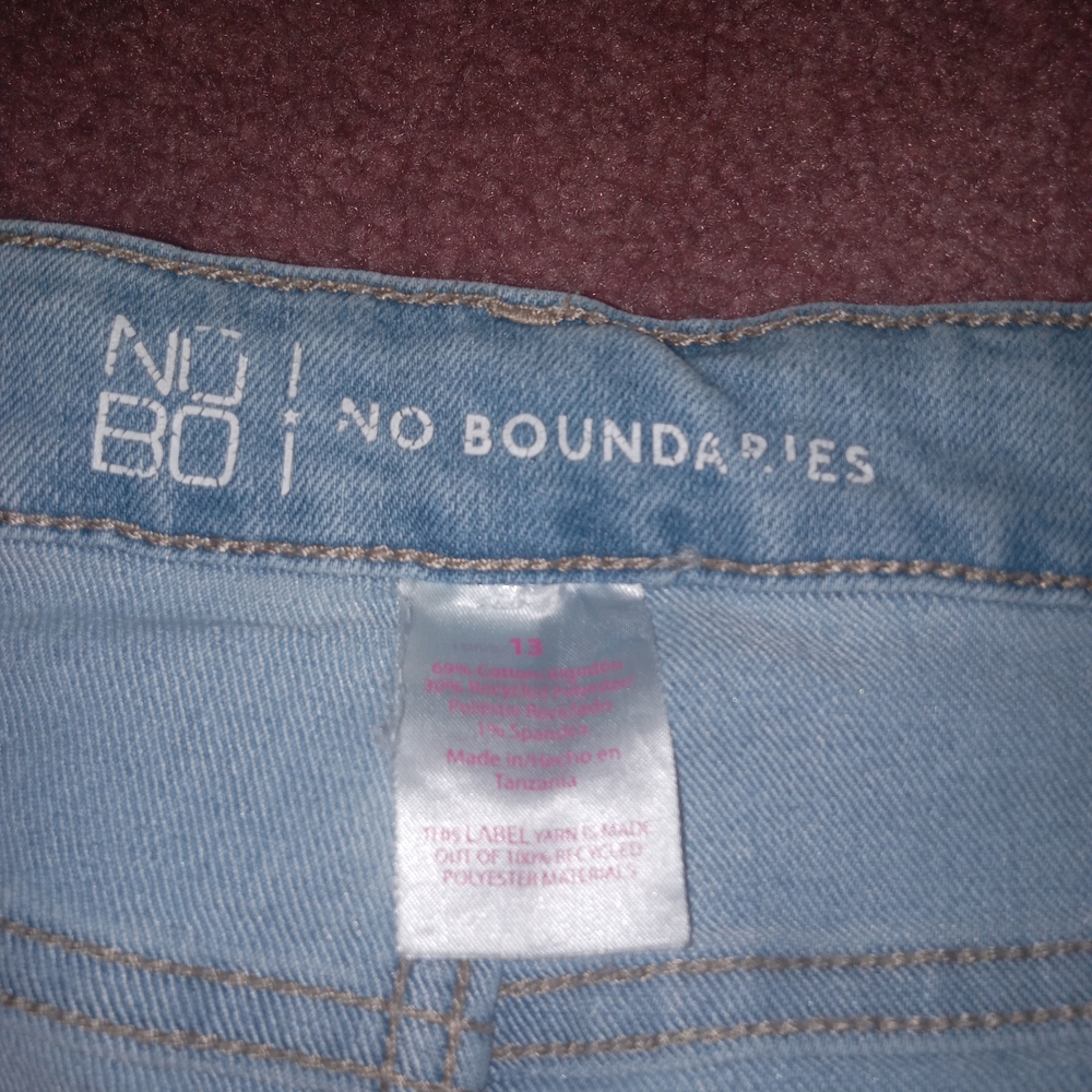 No Boundaries Light Blue Flare Jeans - Picture 3 of 4